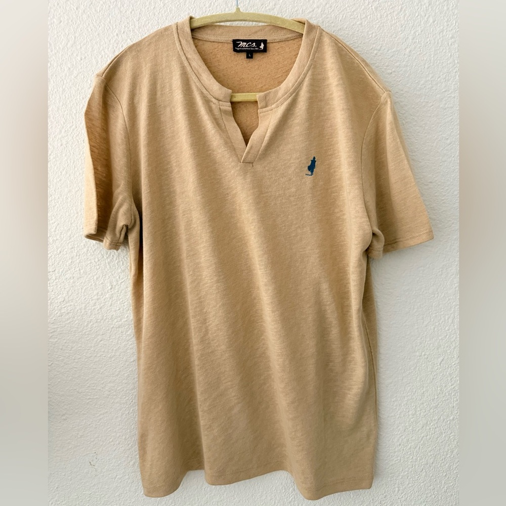 MCs Men's Beige Short Sleeve Tee